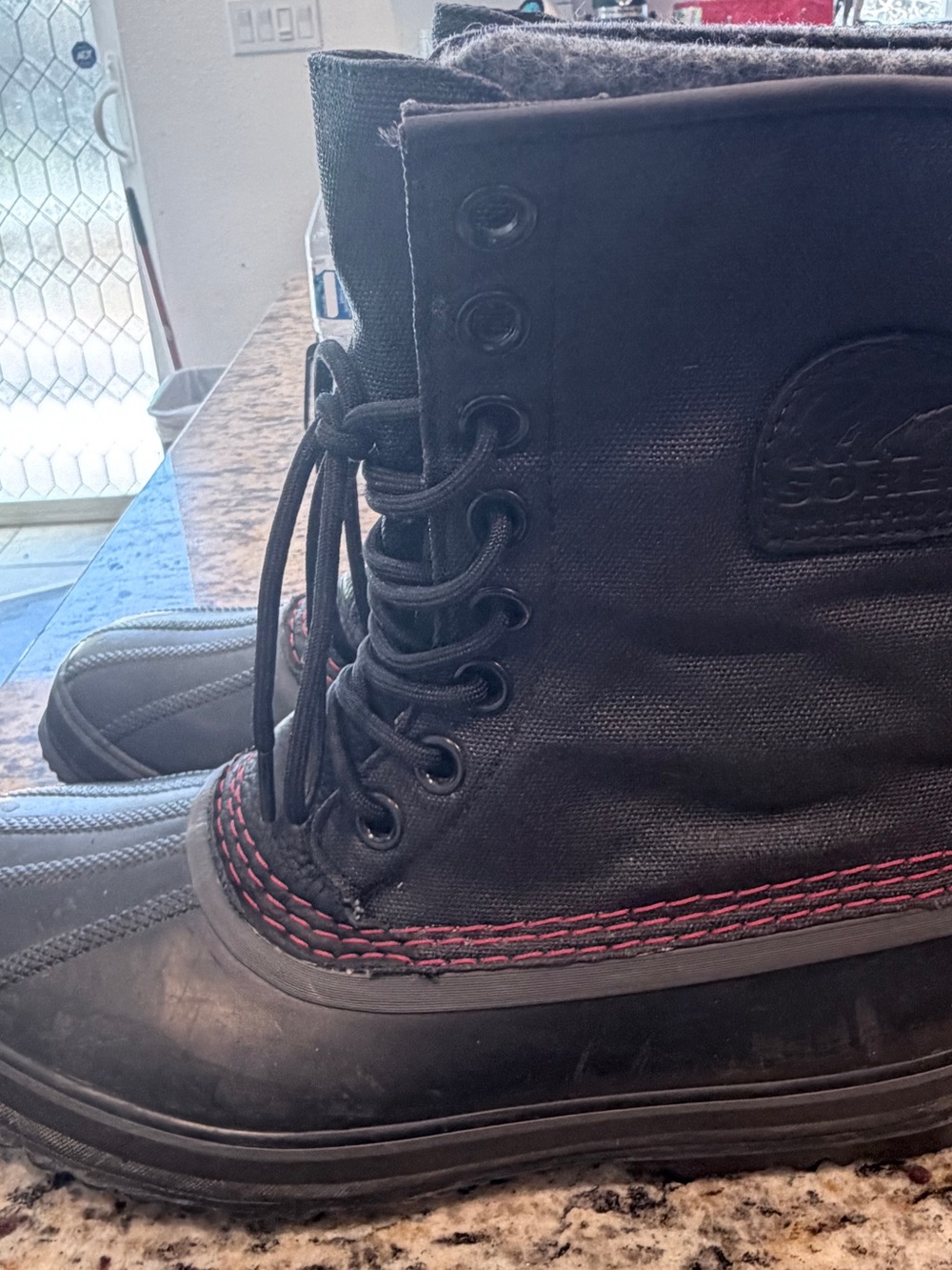 Sorel 1964 Premium T CVS boots in black and sail red size: 9 - Picture 7 of 9